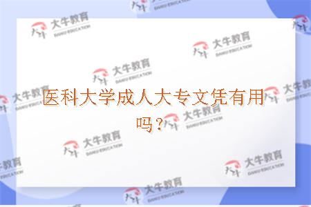 医科大学成人大专文凭