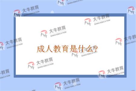 成人教育是什么?