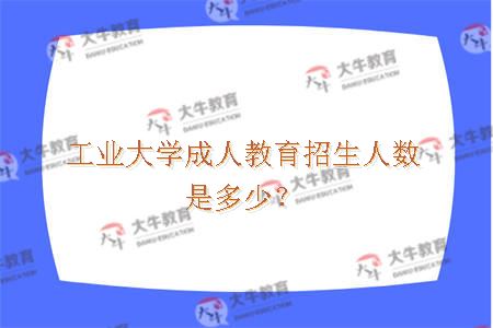 工业大学成人教育招生人数是多少？