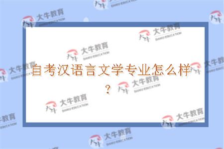 自考汉语言文学专业怎么样？